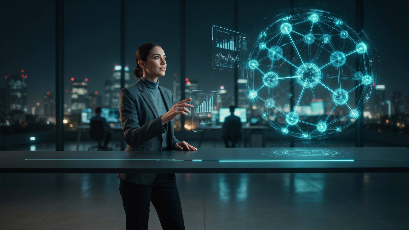 Modern artificial intelligence technology showing digital innovation and future AI trends