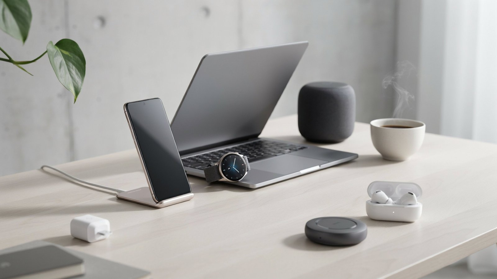 Technology news concept showing digital screens innovation and global technology updates